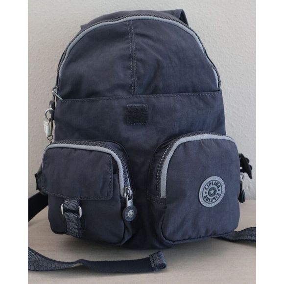 Kipling K19307 0LN Women's Sz Small Foggy Gray Lovebug Backpack $109 - Picture 9 of 13
